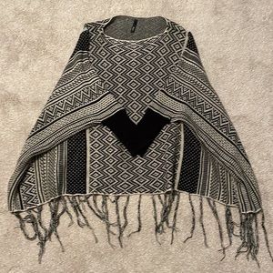 Women’s sweater poncho one size fits all